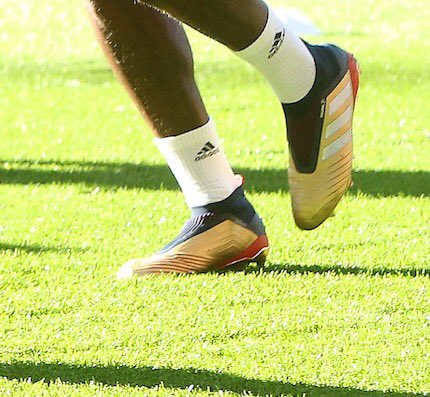 Paul Pogba Debuts Unreleased Gold Adidas Predator 19 Beckham